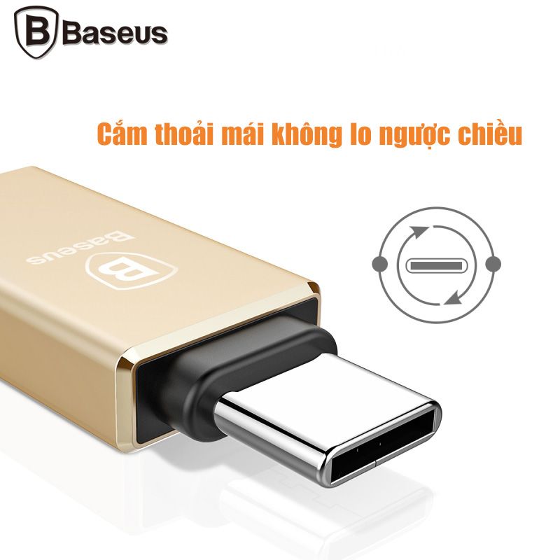 Đầu chuyển Baseus OTG USB Type C sang USB 2.0 Full size