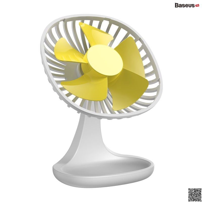 Quạt mini để bàn Baseus Baseus Pudding-Shaped Fan ( 3 mức tốc độ - Mini USB Air Cooling Fan Clip Desk Fan)