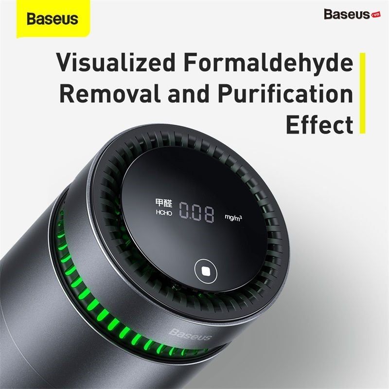 Bộ lọc không khí Baseus siêu phân tử màn hình kỹ thuật số Supramolecule formaldehyde purifier (with digital display formaldehyde detection function)