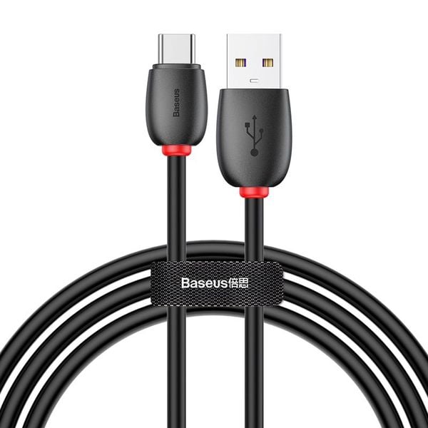 Cáp sạc nhanh Baseus Purple Ring – Type-C, 40W 5A, hỗ trợ Huawei SuperCharge, dùng cho Huawei/Samsung/Xiaomi ổn định