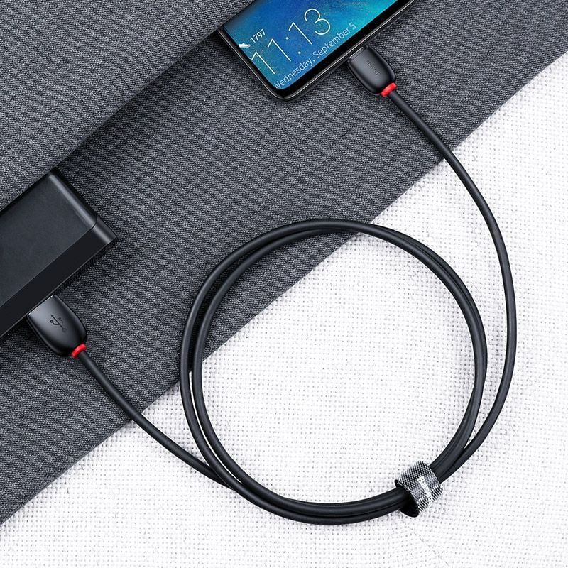 Cáp sạc Type C Baseus Purple Ring HW Super Quick Charging USB Cable cho Huawei/ Samsung/ Xiaomi (40W, 5A , Huawei Super Quick charge)