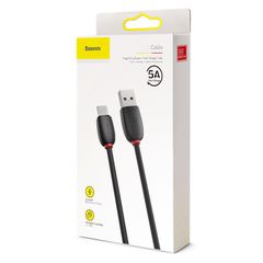 Cáp sạc nhanh Baseus Purple Ring – Type-C, 40W 5A, hỗ trợ Huawei SuperCharge, dùng cho Huawei/Samsung/Xiaomi ổn định