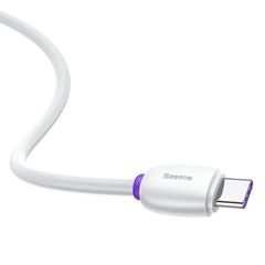 Cáp sạc nhanh Baseus Purple Ring – Type-C, 40W 5A, hỗ trợ Huawei SuperCharge, dùng cho Huawei/Samsung/Xiaomi ổn định