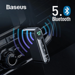 Bộ Bluetooth Receiver dùng cho xe hơi Baseus Qiyin AUX ( Car AUX 3.5mm Bluetooth Receiver/ Adapter)