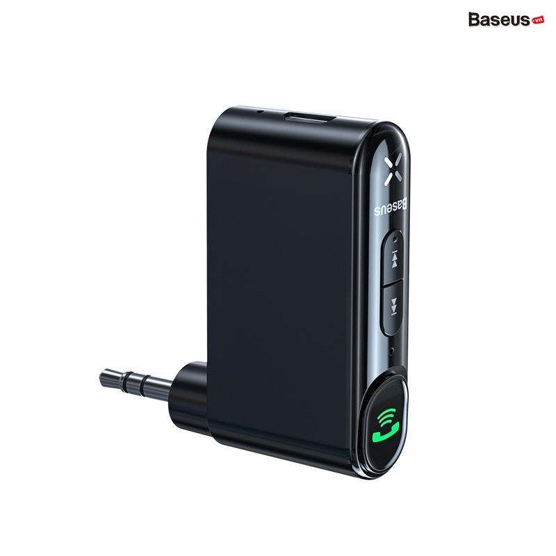 Bộ Bluetooth Receiver dùng cho xe hơi Baseus Qiyin AUX ( Car AUX 3.5mm Bluetooth Receiver/ Adapter)