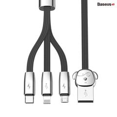 Cáp 3 trong 1 tiện dụng Baseus Rapid Series 3-in-1 cable 1.2m (Lightning - Micro - Type C, 3A, 1.2m)