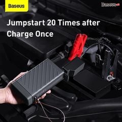 Kích bình ô tô thế hệ mới Baseus Reboost Jump Starter  tích hợp bộ chuyển đổi DC to AC 220V/50Hz (with Portable Energy Storage Power Supply AC 220V/50Hz - 100W)