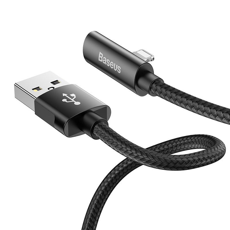 Cáp sạc tích hợp đầu chia Lightning 1 thành 2 Baseus Rhythm Bent Connector Audio and Charging Cable dùng cho iPhone/iPad