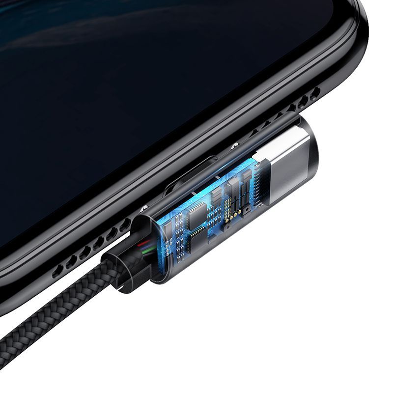 Cáp sạc tích hợp đầu chia Lightning 1 thành 2 Baseus Rhythm Bent Connector Audio and Charging Cable dùng cho iPhone/iPad
