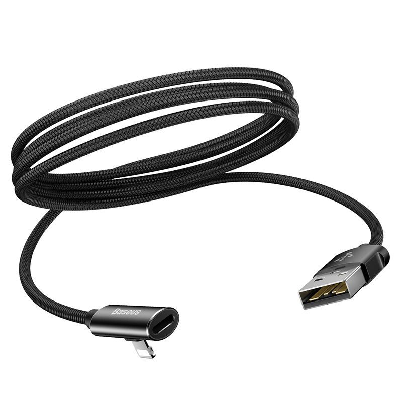 Cáp sạc tích hợp đầu chia Lightning 1 thành 2 Baseus Rhythm Bent Connector Audio and Charging Cable dùng cho iPhone/iPad