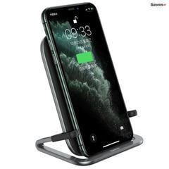 Đế sạc nhanh không dây Baseus Rib 15W cho iPhone/Samsung/Xiaomi/Oppo (Horizontal and Vertical Holder Wireless Quick Charger)