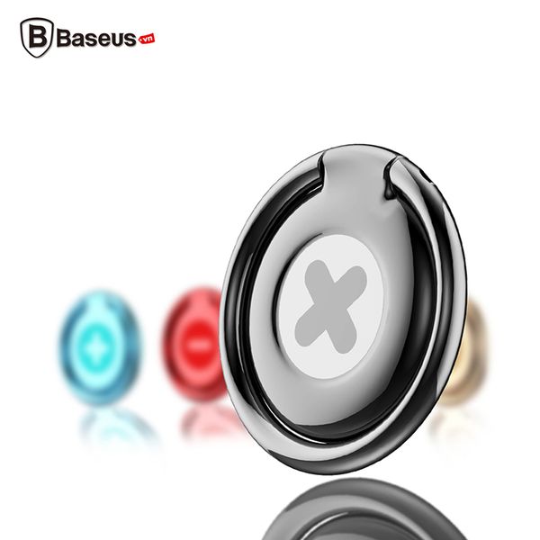 Nhẫn đeo tay chống đánh rơi điện thoại bằng kim loại cao cấp Baseus Symbol Finger Ring Holder LV187 ( Baseus Privity Ring Bracket/ Finger Ring Holder)