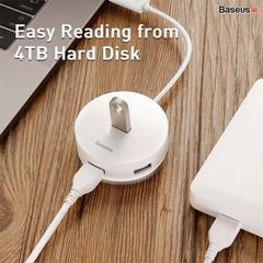 Hub chuyển đa năng Baseus Round Box HUB Adapter（Type-C+USB A to USB3.0 +USB2.0*3)