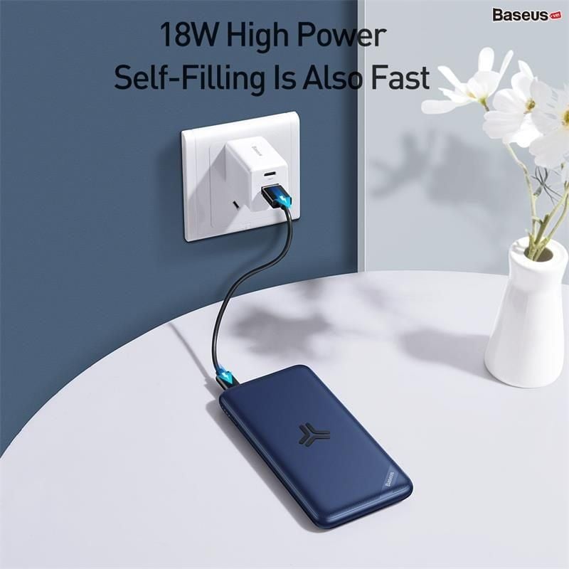 Pin dự phòng tích hợp sạc nhanh không dây Baseus S10 Bracket Power Bank 10,000mAh (10W Wireless, 18W PD/ Quick Charge 3.0)