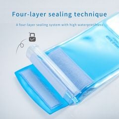 Túi hơi 4 lớp chống nước, chống chìm đa năng Baseus Safe Airbag Waterproof Case cho iPhone / Samsung (Waterproof Swimming Surfing Cover)