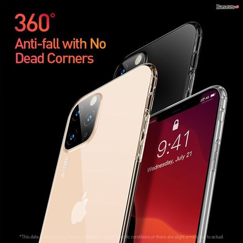 Ốp lưng trong suốt Baseus Safety Airbags – Chống sốc chuẩn quân đội, TPU mềm dẻo, cho iPhone 11 Pro Series (2019), ôm sát máy