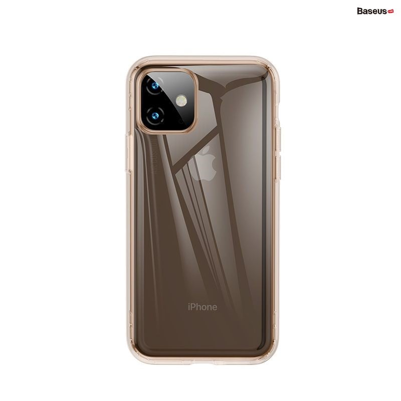 Baseus Safety Airbags Case For iP 6.1inch（2019）Transparent Gold
