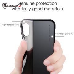 Ốp lưng Baseus Haft to Haft LV181 cho iPhone X Gold/ Đỏ/ Đen (Soft TPU + Hard PC Protective Shell Back Cases)