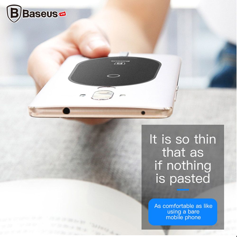 Baseus Wireless Charge Receiver dùng cho các bộ sạc không dây (Type C/ Lightning/ Micro USB - Cuộn cảm ứng từ)