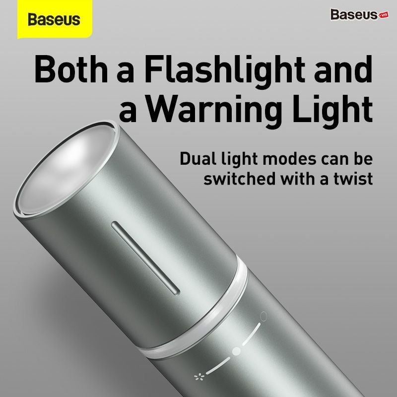 Búa phá kính thoát hiểm tích hợp đèn Flash cứu hộ Baseus Savior Window Breaking Flashlight