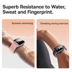 Kính Cường Lực/Miếng Dán Baseus NanoCrystal Full-Coverage Curved-Screen Crystal for 42mm/46mm AP Watch 10, 49mm AP Watch Ultra 1/2 (Bộ 1 Cái, Dust-Free Installation Tool and Cleaning Kit Included)