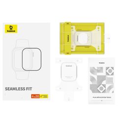 Kính Cường Lực/Miếng Dán Baseus NanoCrystal Full-Coverage Curved-Screen Crystal for 42mm/46mm AP Watch 10, 49mm AP Watch Ultra 1/2 (Bộ 1 Cái, Dust-Free Installation Tool and Cleaning Kit Included)