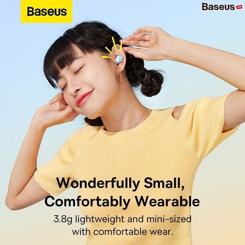 Tai Nghe Không Dây Baseus Bowie WM02 Plus True Wireless Earphones (Bluetooth V5.3, 50h sử dụng, Kích thước nhỏ gọn, Thời Trang, APP Control)