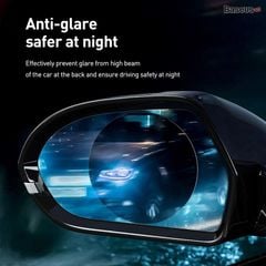 Film dán Nano chống bám nước mưa Baseus Rainproof Film 0.15mm dùng cho kính hậu xe ô tô  (02 PCS, Car Rear-View Mirror Transparent Rainproof Film)