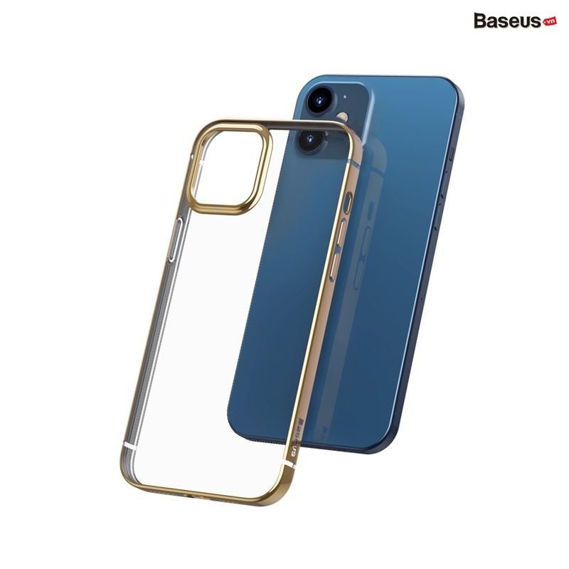 Ốp lưng Silicone dẻo trong suốt viền si màu Baseus Shining Case cho iPhone 12 Series (Soft TPU Silicone, Super Clear Case)