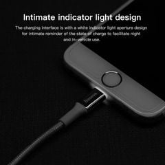 Cáp sạc đầu kim loại siêu bền Baseus Shining Cable with Jet Metal cho  iPhone/ iPad ( 2A, LED Lighting, Fast Charing)