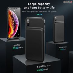 Ốp lưng tích hợp Pin Sạc dự phòng Baseus Silicone Smart Backpack Power cho iPhone X/ XS/ XR/ XS Max ( New Model 2019, Backpack Power Bank)