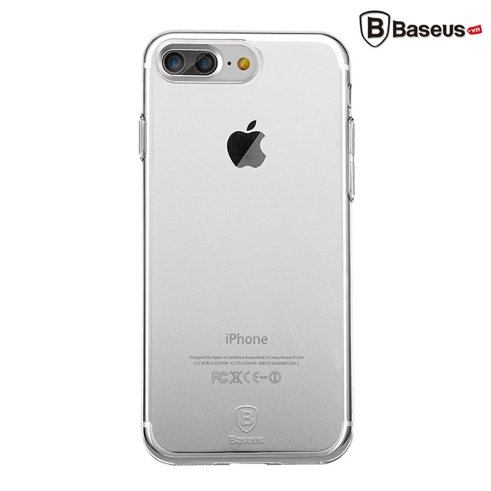 Ốp lưng Silicone trong suốt chống bụi Baseus Simple Case cho iPhone 7/ iP8/ Plus ( Soft Silicone, Dirt-resistant Case)