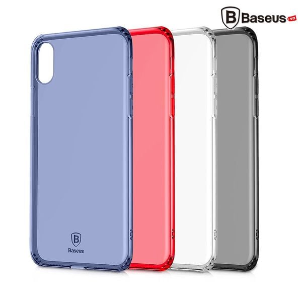 Ốp lưng Silicone trong suốt chống bụi Baseus Simple Case cho iPhone X ( Soft Silicone, Dirt-resistant Case)