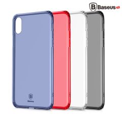 Ốp lưng Silicone trong suốt chống bụi Baseus Simple Case cho iPhone X ( Soft Silicone, Dirt-resistant Case)