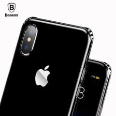 Ốp lưng Silicone trong suốt chống bụi Baseus Simple Case cho iPhone X ( Soft Silicone, Dirt-resistant Case)