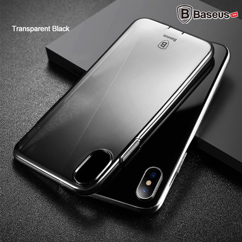 Ốp lưng Silicone trong suốt chống bụi Baseus Simple Case cho iPhone X ( Soft Silicone, Dirt-resistant Case)