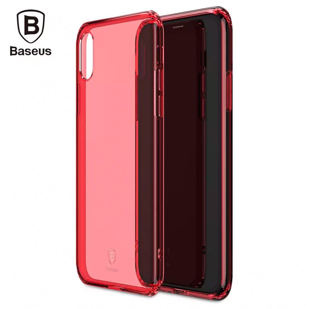 Ốp lưng Silicone trong suốt chống bụi Baseus Simple Case cho iPhone X ( Soft Silicone, Dirt-resistant Case)