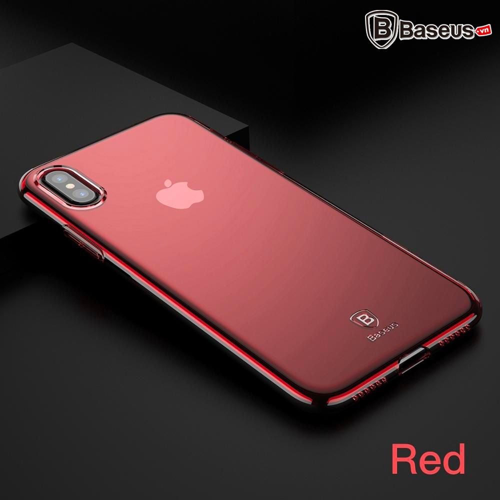 Ốp lưng Silicone trong suốt chống bụi Baseus Simple Case cho iPhone X ( Soft Silicone, Dirt-resistant Case)