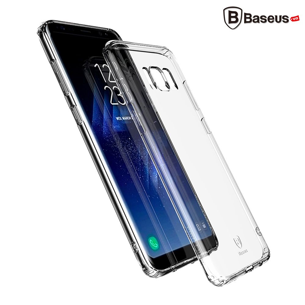 Ốp lưng Silicone trong suốt chống bụi Baseus Simple Case cho Samsung Galaxy S8/ S8 Plus ( Soft Silicone, Dirt-resistant Case)