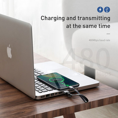 Cáp sạc ngắn Baseus Simple HW Type C 23cm (5A/40W Huawei Super Quick Charge, Sync Data )