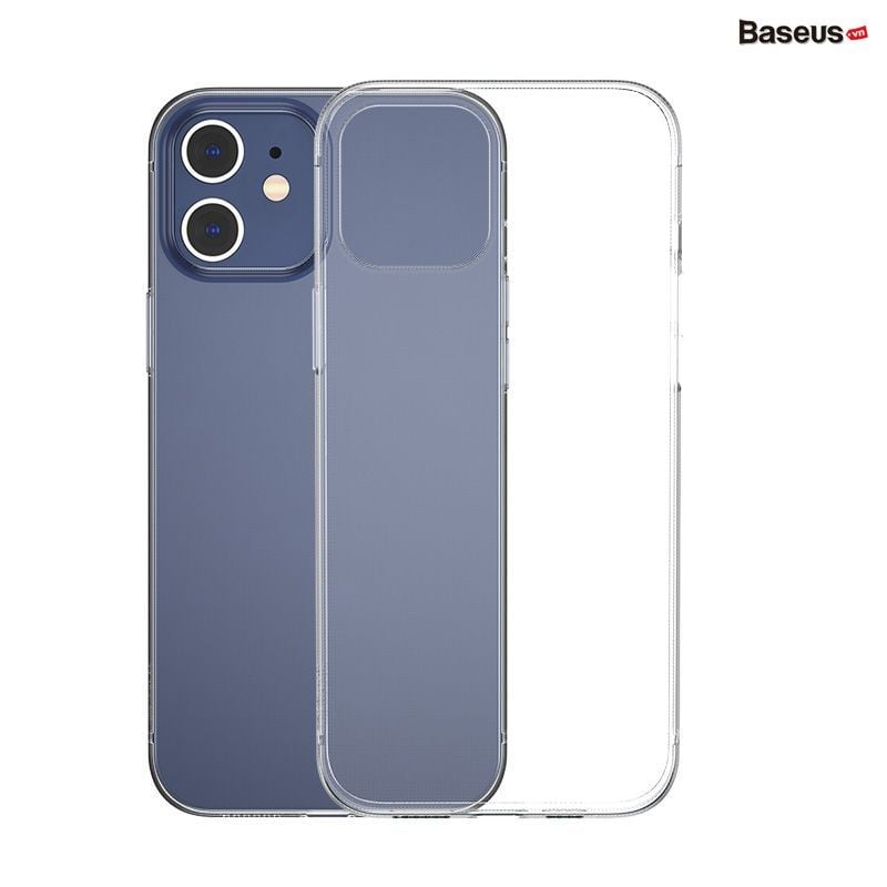 Ốp lưng trong suốt Baseus Simple Case dùng cho iPhone 12 Series (Ultra Slim, High Transparent, Soft TPU Silicone)