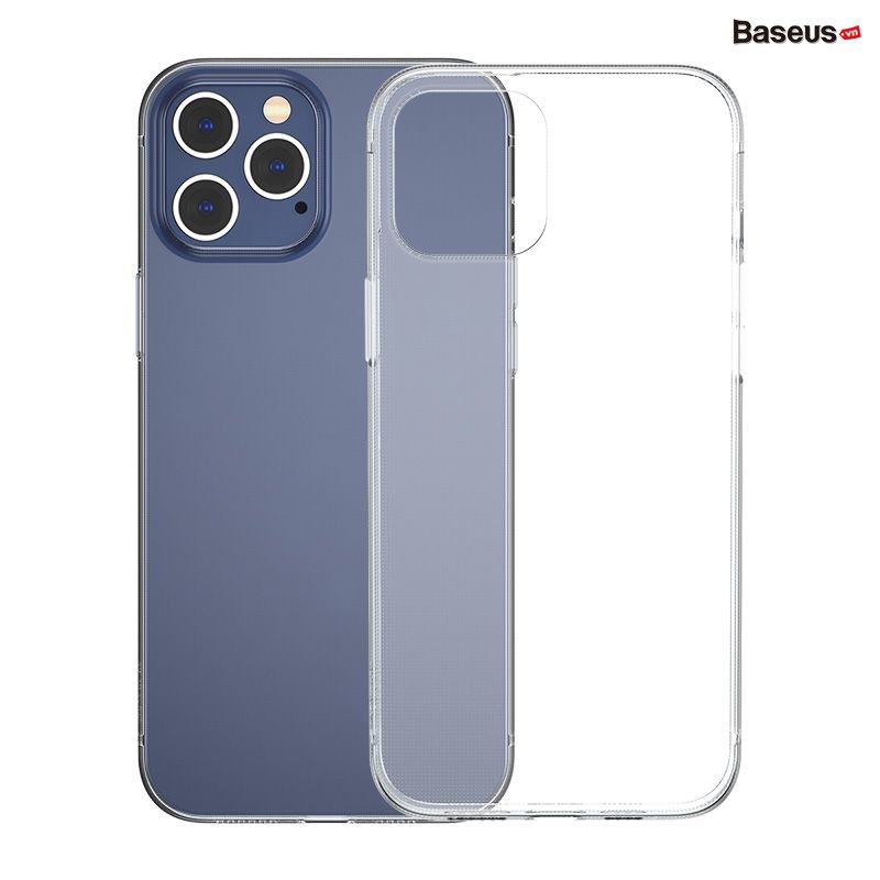 Ốp lưng trong suốt Baseus Simple Case dùng cho iPhone 12 Series (Ultra Slim, High Transparent, Soft TPU Silicone)