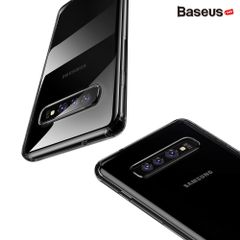 Ốp lưng Silicone trong suốt chống va đập Baseus Simple Case cho Samsung Galaxy S10/ S10 Plus ( Ultra Slim Transparent Soft TPU Silicone)