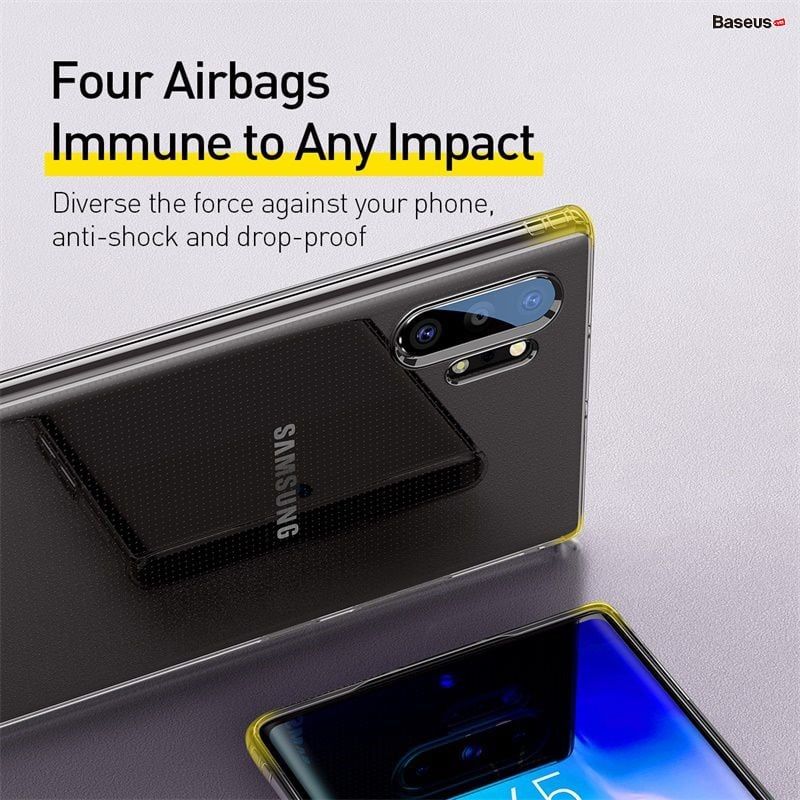 Ốp lưng Silicone chống sốc Baseus Simple Series Clear Case dùng cho Samsung Galaxy Note10/ 10 Plus ( Anti-fall, Transparent Soft TPU Case)