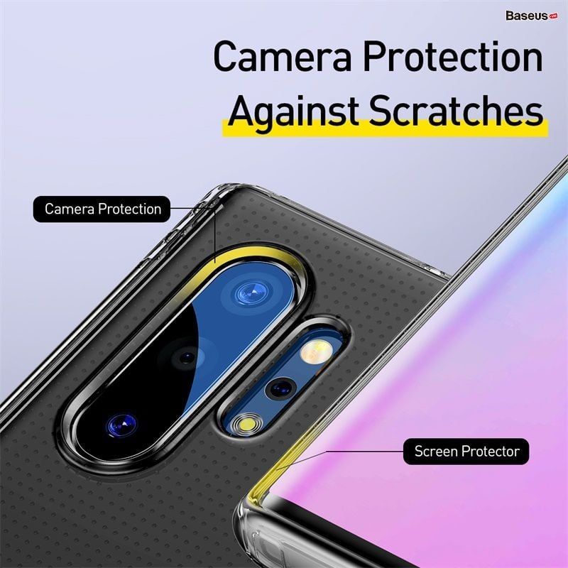 Ốp lưng Silicone chống sốc Baseus Simple Series Clear Case dùng cho Samsung Galaxy Note10/ 10 Plus ( Anti-fall, Transparent Soft TPU Case)