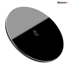 Đế sạc nhanh không dây 15W Baseus Simple Wireless Charger cho iPhone/Samsung/Xiaomi/ Huawei (15W,  2020 Upgraded Version Wireless Quick charger)