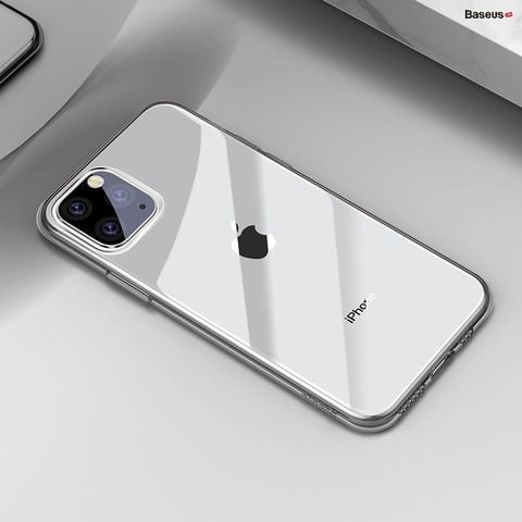 Ốp lưng trong suốt Baseus Simplicity Series – TPU mềm, siêu mỏng, chống trầy, cho iPhone 11/Pro/Pro Max (2019)