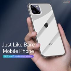 Ốp lưng Silicone trong suốt Baseus Simplicity Series dùng cho iPhone 11/ Pro/ Pro Max 2019 (Ultra Thin, Soft TPU Clear Case)