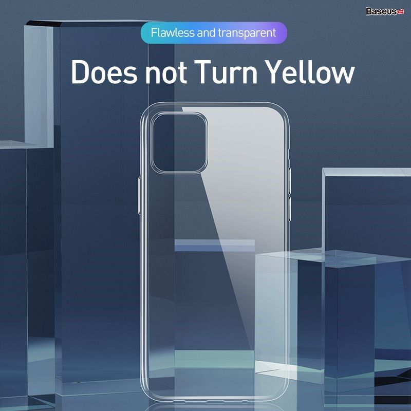 Ốp lưng Silicone trong suốt Baseus Simplicity Series dùng cho iPhone 11/ Pro/ Pro Max 2019 (Ultra Thin, Soft TPU Clear Case)
