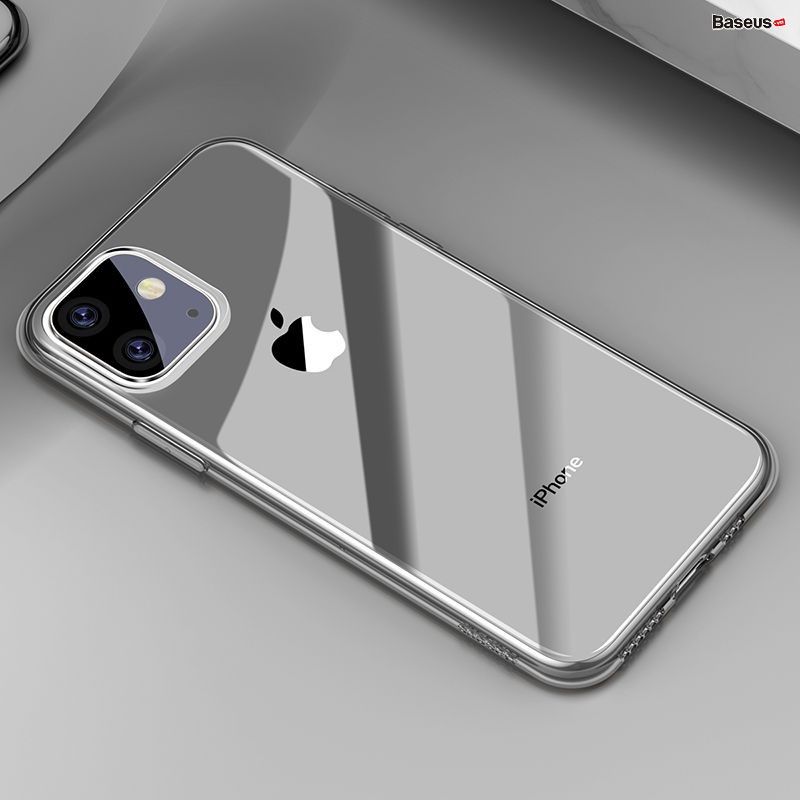 Ốp lưng Silicone trong suốt Baseus Simplicity Series dùng cho iPhone 11/ Pro/ Pro Max 2019 (Ultra Thin, Soft TPU Clear Case)